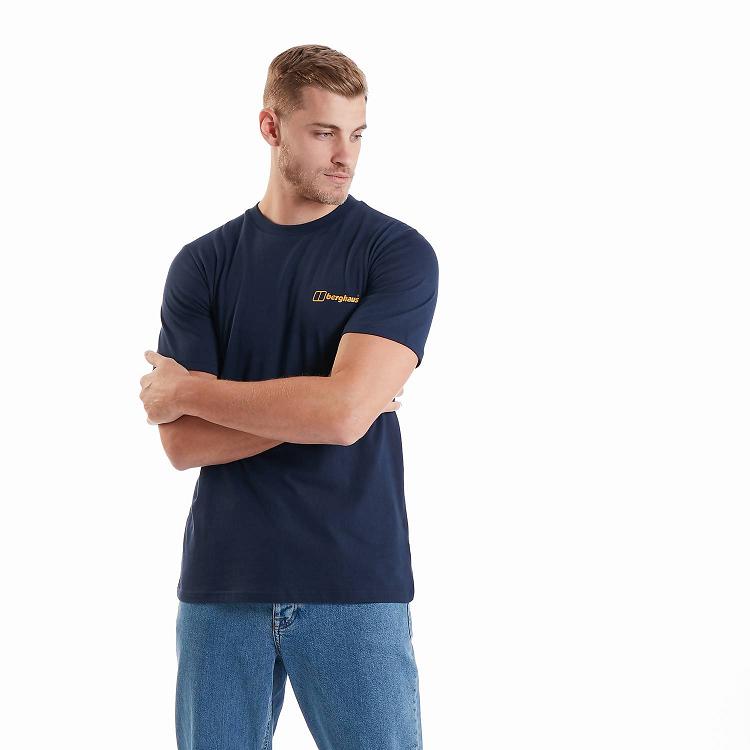Pánska Tričko Berghaus Organic Námornícka Modrá Slovensko 6038KYOST
